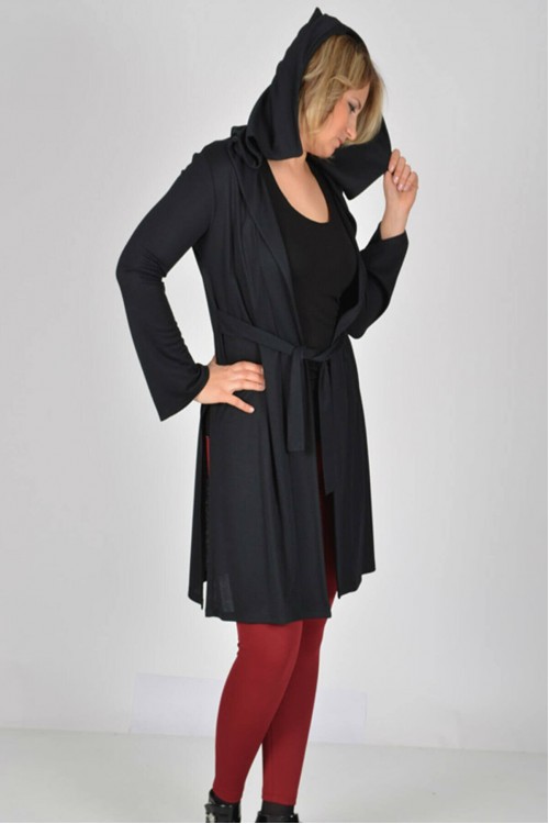 Nidya Moda Büyük Beden Kadın Lacivert Kapşonlu Kuşaklı Örme Spor Ceket-1016ÇL Nidya Moda Büyük Beden Kadın Lacivert Kapşonlu Kuşaklı Örme Spor Ceket-1016ÇL