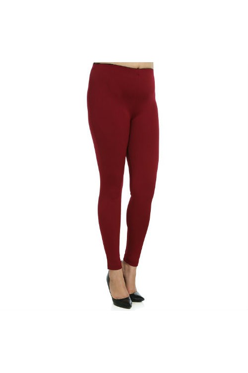 Nidya Moda Büyük Beden Kadın Bordo Lacost Tayt-2050B Nidya Moda Büyük Beden Kadın Bordo Lacost Tayt-2050B