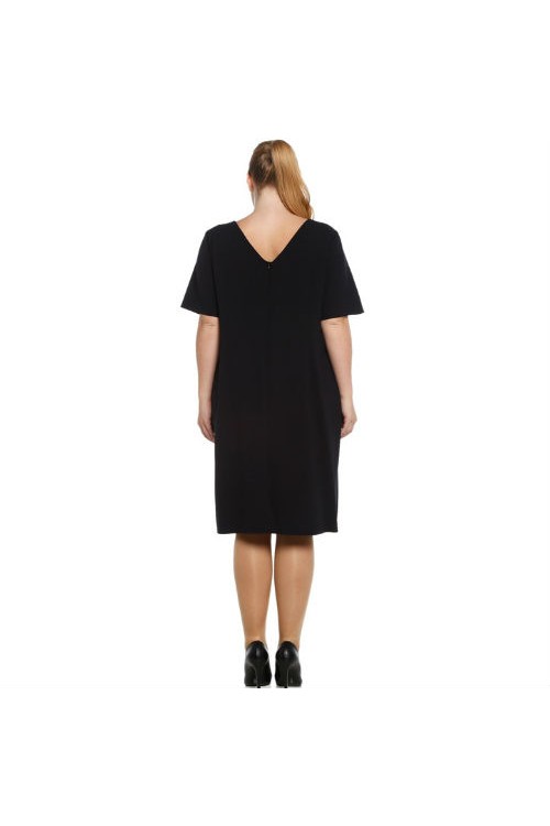 Nidya Moda Büyük Beden kadın Lacivert Sırt V Pullu Payetli Kemer Krep Abiye Elbise-4020PL Nidya Moda Büyük Beden kadın Lacivert Sırt V Pullu Payetli Kemer Krep Abiye Elbise-4020PL