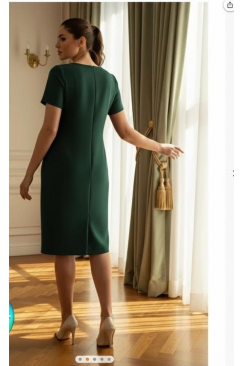 Nidya Moda Büyük Beden Kadın Yeşil Lazer Zikzak Taşlı Yaka Krep Abiye Elbise-4110Y Nidya Moda Büyük Beden Kadın Yeşil Lazer Zikzak Taşlı Yaka Krep Abiye Elbise-4110Y