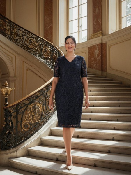 Nidya Moda Büyük Beden Kadın Antrasit Gri Kordoneli Sim Dantel Abiye  Elbise-4161G